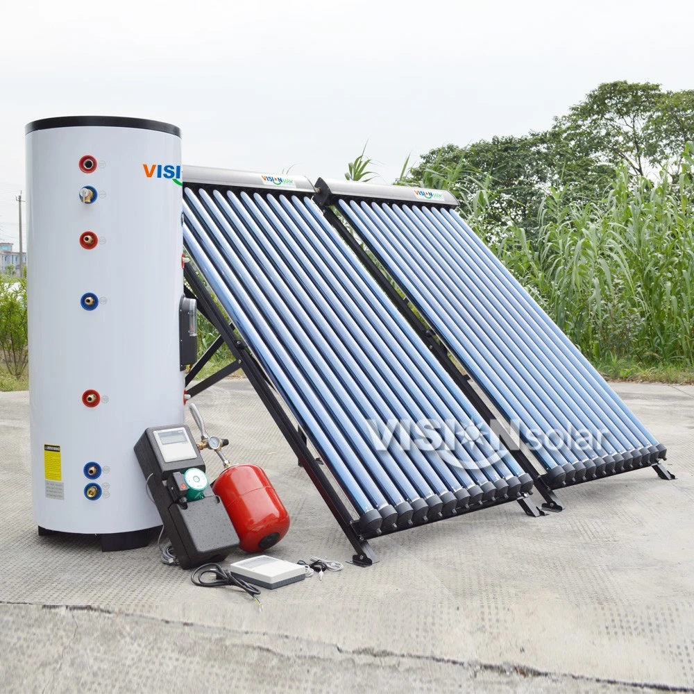 Heat Pipe Closed Loop Seperate Pressurized Solar Water Heater for Germany