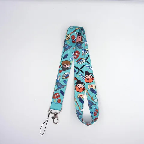 Heat Transfer Mobile Phone Lanyard Work Cartoon Printing Can Be Printed Logo Rope Neck Mobile Phone Anti-Lost