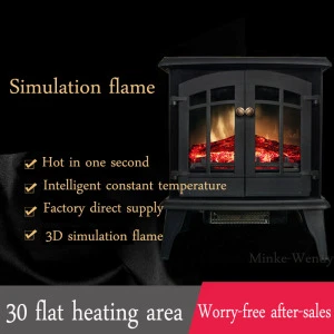 heater factory direct sales electric fireplace simulation flame independent heating European-style fireplace electric stove