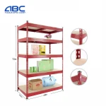 Heavy Duty Boltless Adjustable Industrial Warehouse Store Home Garage Shelving Metal Frame 5 Layer Tier Sheet Storage Shelf Rack