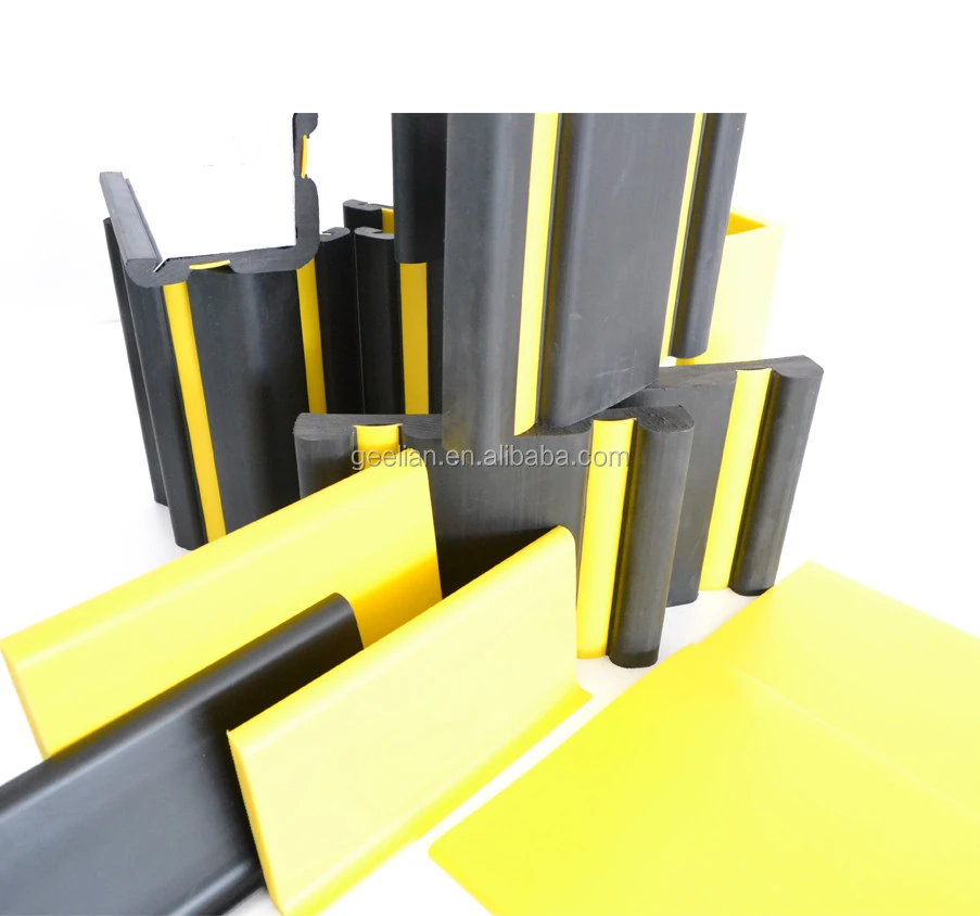 height 800mm round edge rubber corner guards for walls