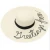 Import Hello sunshine letter printing women straw hat black ribbon decorative beach straw hat from China