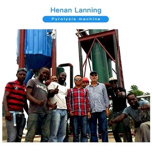 Henan Lanning recycled plastic machine pyrolysis plant