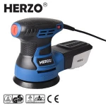 HERZO Power Tools 350W 125mm Random Orbital Sander With Sanding Papers
