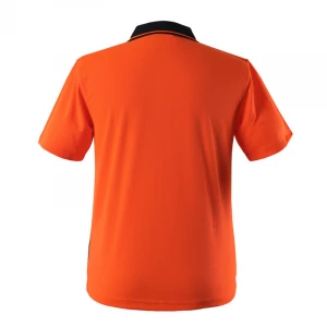 Hi Vis Short Sleeve Polo Workwear T Shirt Reflective Safety Clothing