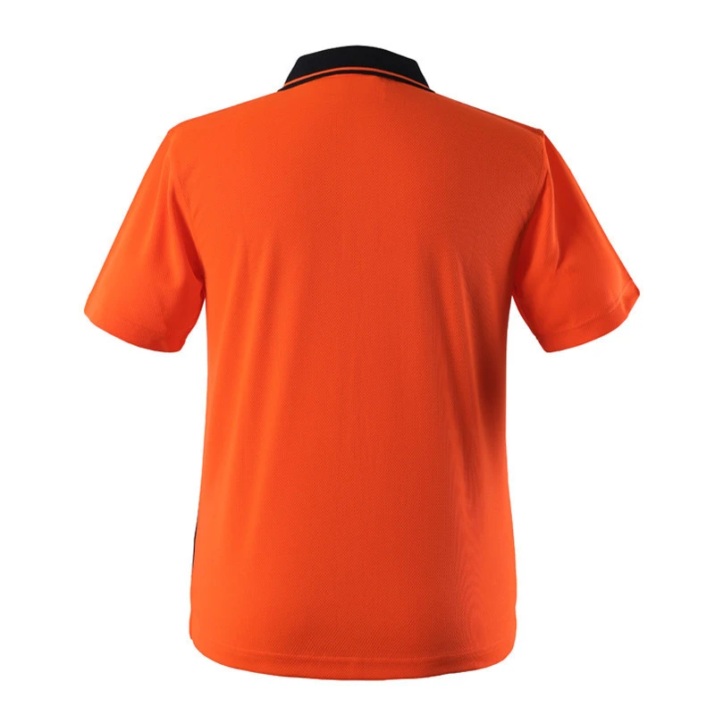 Hi Vis Short Sleeve Polo Workwear T Shirt Reflective Safety Clothing