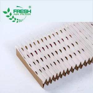 High efficiency filter media pleated air filter paper for spray booth