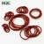 Import High Elasticity Heat Resistant Red 60 Shore Machine Sealing O Rings Silicone Rubber O-Ring from China