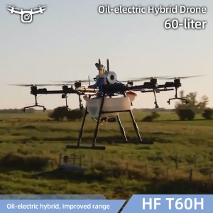 High Pressure Spray 60L Plant Protection Agriculture Use High Pressure Sprayer Oil Gasoline Hybird Agricultural Drone 6-Axis with Propeller