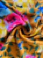 High quality 11 colors 100% rayon floral printed woven fabric