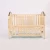 Import High Quality Adjustable Height Wooden Baby Cradle Crib Kids Cots Children&#39;s Swing Bed With Luxury Baby Bedding Sets from China