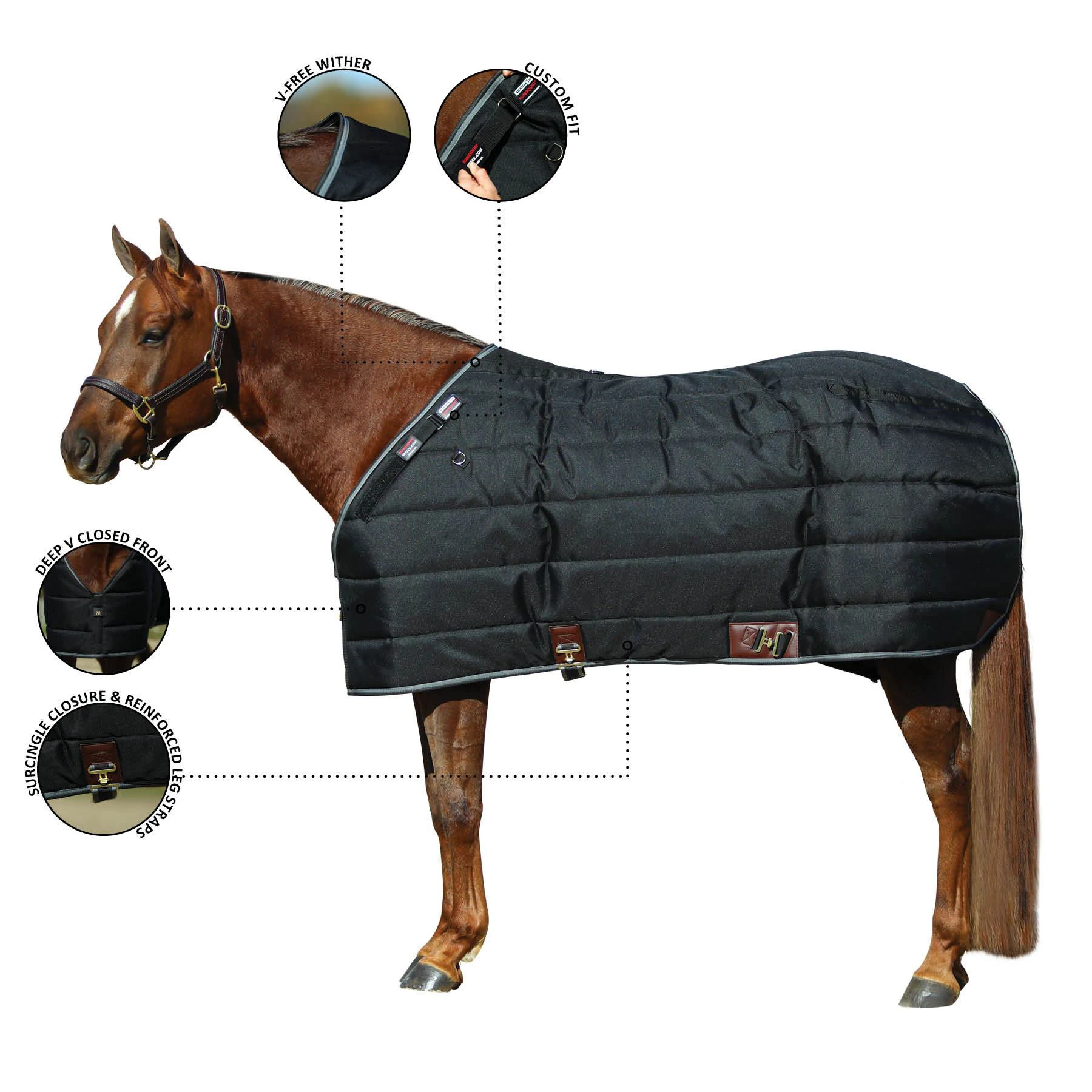 High Quality Breathable Horse Rug Horse Equipment Equestrian Equine Products Combo Blanket Turnout Sheets