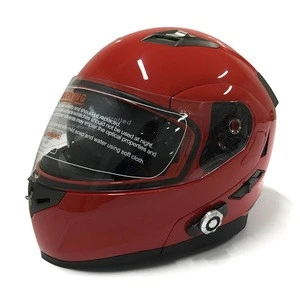 High Quality Carbon Fiber Safety Built-in BT Intercom Bluetooth Wireless Helmet With Visor For Sale Moto Helmet Motorcycle