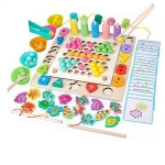 High quality child educational battery operation plastic catching fish game toy