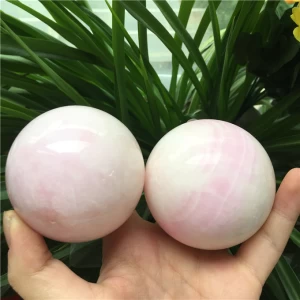 High Quality crystal pink opal sphere ball fengshui healing stone crystal craft for decoration