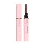 High quality custom design usb rechargeable pink heated mini electric eyelash curler