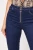 Import High quality elastic waist stretch jeans dark blue skinny denim wholesale from China