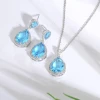 High Quality Fashion Luxury AAA Zircon wedding Jewelry Water Drop Crystal Diamond Pendants For Statement Necklace Women