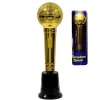High Quality Fashion Wholesale Cheap Delicate Award Night Plastic Metallic Gold Microphone Trophy Award Statue Party Accessory