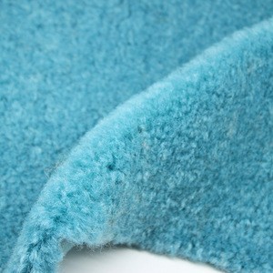 High quality grid composition of faux fur tie dye  cashmere plush fabric