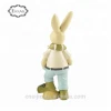 High quality home decoration gift resin easter boy rabbit