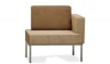 High quality hot sale office furniture corner sofa set yellow fabric leather seat hotel lobby sofa