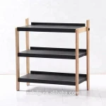 High quality Living Room ash wood shoe rack for home