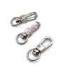 High quality metal D ring rotatable spring spiral buckle handbag hook pet dog leash hook