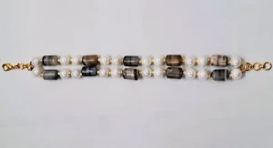 High Quality Natural Shell Pearl And Agate Pipe Beaded Bracelet For Women Use Available at Wholesale Price