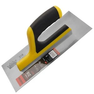 High Quality Rubber Handle Plastering Trowel For Bricklayers & Construction