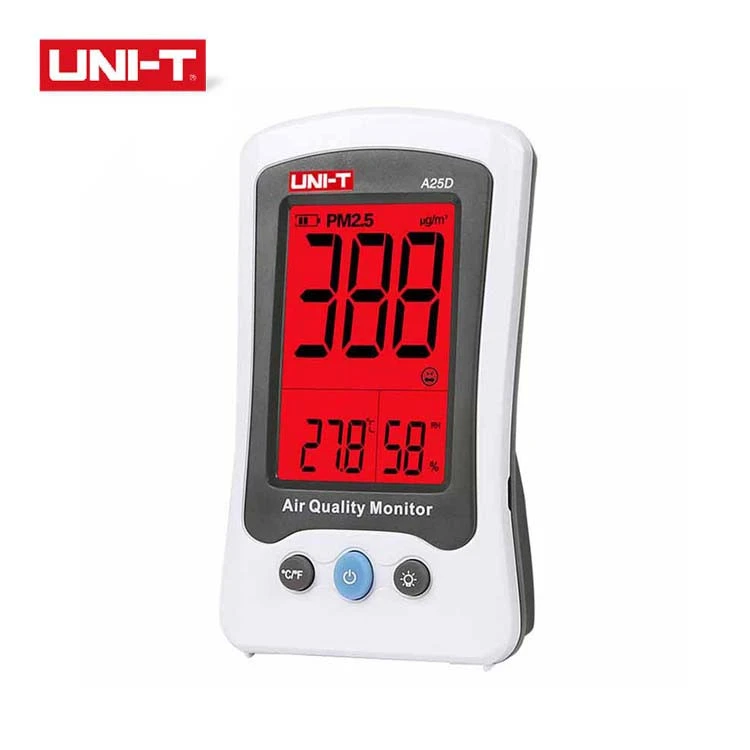 High Quality UNI-T A25D Air Quality Monitor PM2.5 Gas Analyzer Formaldehyde Detector Tester Temperature Humidity Meter Gas