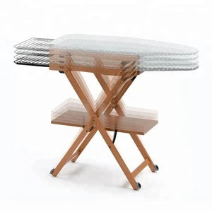 High quality using long time solid wood foldable ironing board