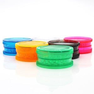 high quality wholesale new design hot sale plastic   60*27mm 30g weed tobacco herb grinder