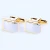 Import high quality wholesale price jewel classic rectangle gold plated men&#x27;s accessory clip set cuff link suits custom cufflinks from China