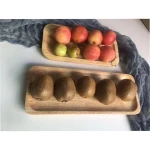 High Quality Wood Kitchen Dinner plates cakes and foods bread tier luxurious food plates