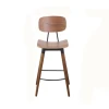 High quality wooden iron frame comfortable bar chair