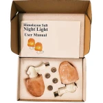 Himalayan Glow Salt Lamp Pink Rock Hand Carved Christmas Gift Room Decor Air Purifying Art Design Crystal Wall Lights Hymalayan