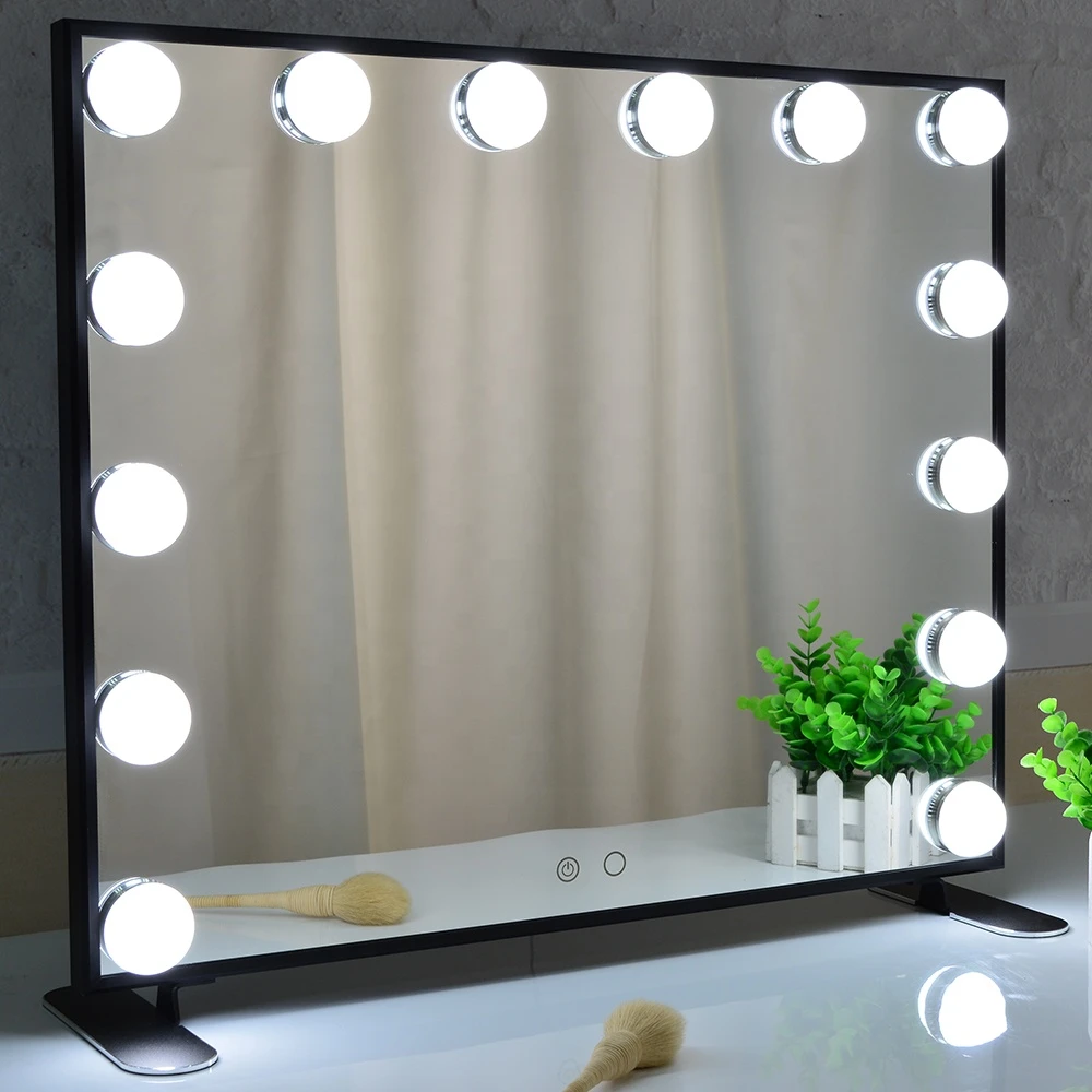 Hollywood Lighted Mirror Makeup Vanity mirror Desk Mirrors With led lights Bulbs with UK/AU/EU/US Plug