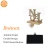 Import Home Bohemian Bronze Joy Noel Peace Combination Stocking Holder Ornaments Christmas Shopping Centre Decoration from China