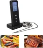 Home Electronic Wireless Control Digital Meat BBQ Cooking Food Double Probe Thermometer With Countdown Timer