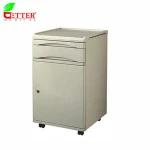 Hospital Metal cabinet Bedside Locker with wheels