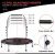Import hot mini folding trampoline with rope from China