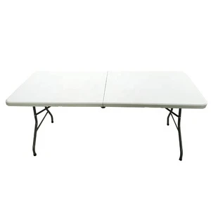 hot sale 6 ft plastic camping picnic dining folding foldable table
