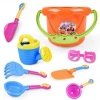 Hot sale children&#39;s beach toys 9-piece suit glasses beach bucket creative summer water toys stall wholesale