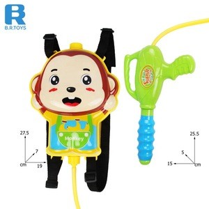 Hot sale plastic summer outdoor backpack water gun toy for fun