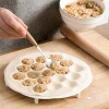 Hot Sale Plastic White Dumpling Mold Utensils Cooking Mold