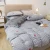 Import Hot sale small square design 6PCS black and white bedding set from China