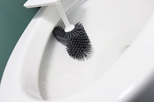 Hot sale toilet brush set toilet brush silicone with toilet brush holder