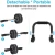 Import Hot Sales Home Use  Gym Fitness Accessories Ab Roller Kit with Knee Pad, Resistance Bands, Pad Push Up Bars Handles Grips from China