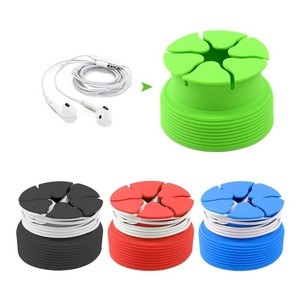 Hot sales Reasonable price, high quality Soft Silicone Cable Winder Tangle-free Earbud Cord Storage Box, Earphones